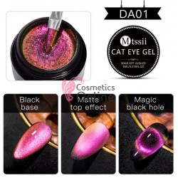 Gel UV / LED Mtssii Cat Eye cu pulbere magnetica 9D Galaxy DA01